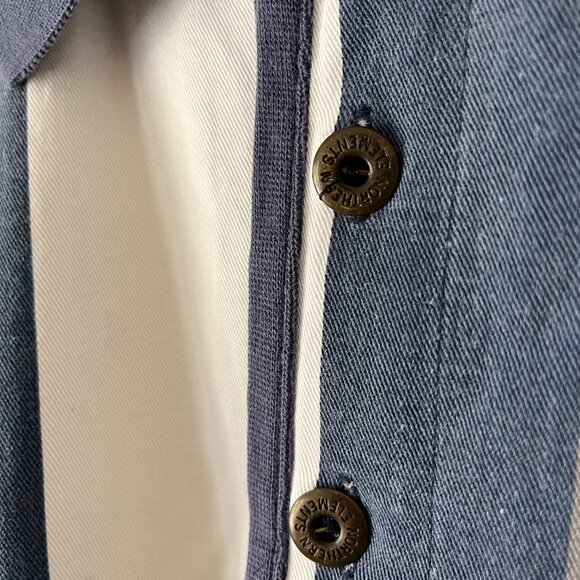 Vintage Northern Elements Woven Striped Polo - Picture 3 of 6